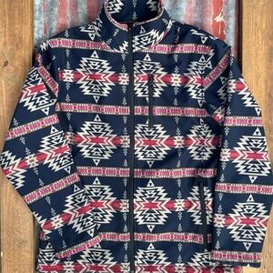 Cowgirl Legend Navy Aztec Softshell Jacket